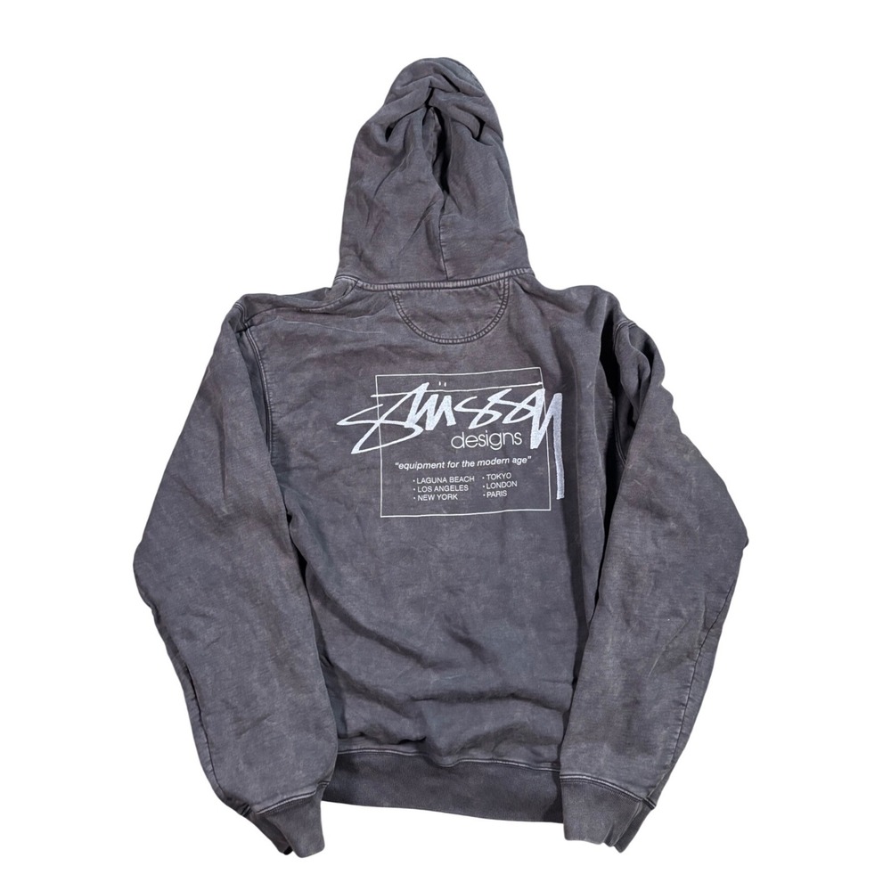 Dyed Stussy Designs Hoodie Size XL